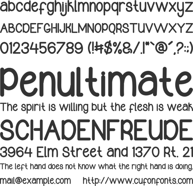 Jingle Song font preview