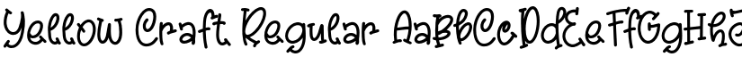 Yellow Craft Regular font