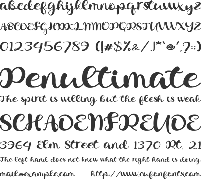 Santa Delight font preview