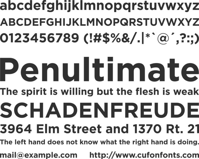 Gotham Bold font preview