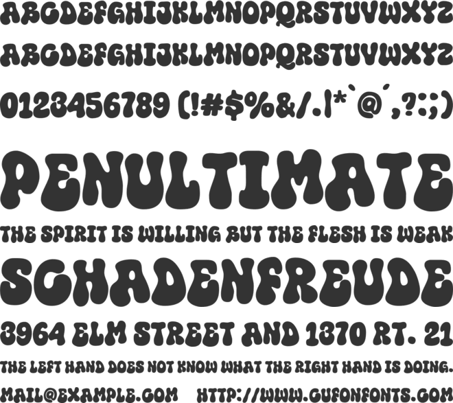 Super Reduce font preview