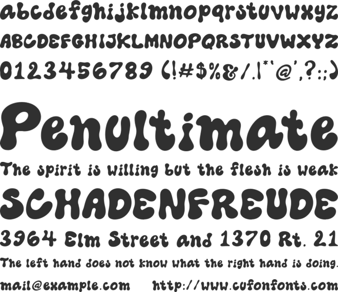 Cooraline font preview