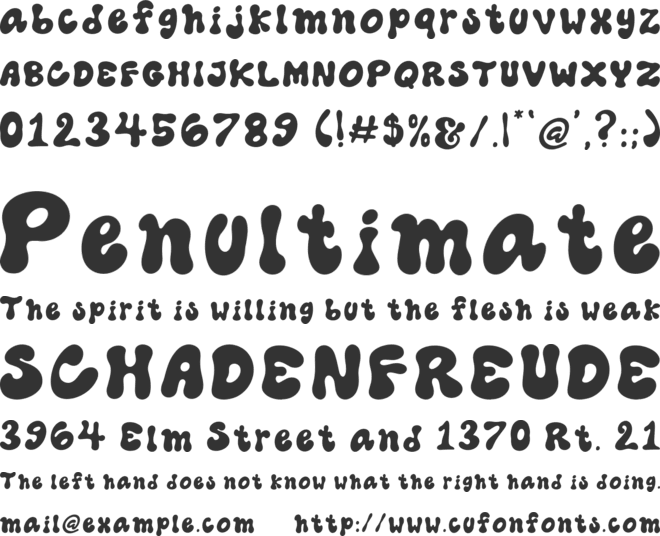 Cooraline font preview