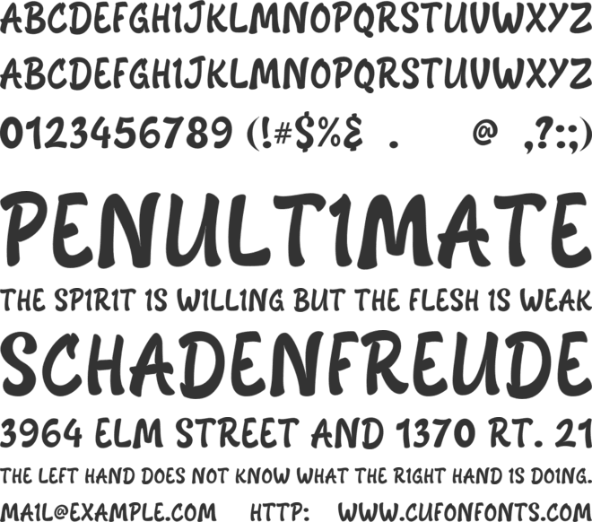 COMODO DRAGON font preview