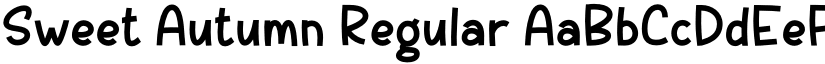 Sweet Autumn Regular font