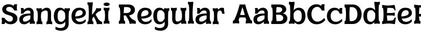 Sangeki Regular font