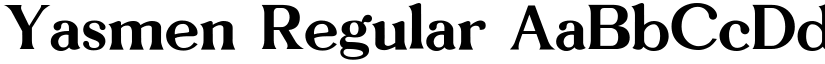 Yasmen Regular font