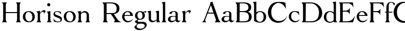 Horison Regular font