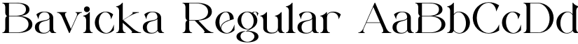 Bavicka Regular font