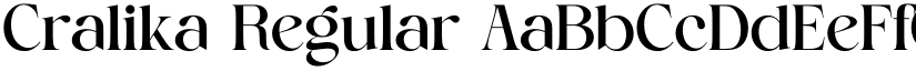 Cralika Regular font