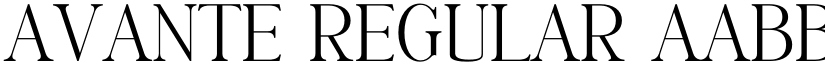 AVANTE Regular font