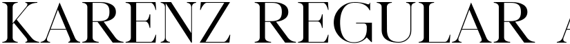 Karenz Regular font