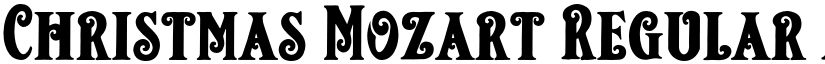 Christmas Mozart Regular font