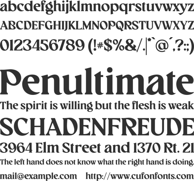 Richey font preview