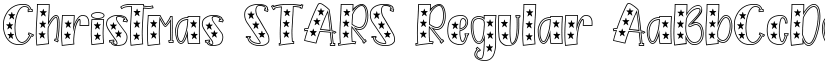 Christmas STARS Regular font