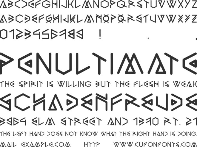 PAraNoRmAl font preview