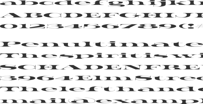 Elastik font preview