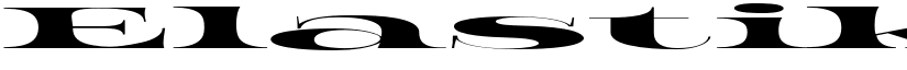 Elastik Regular font
