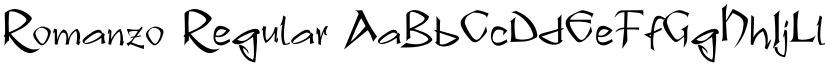 Romanzo Regular font