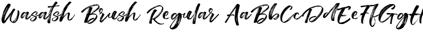 Wasatsh Brush Regular font