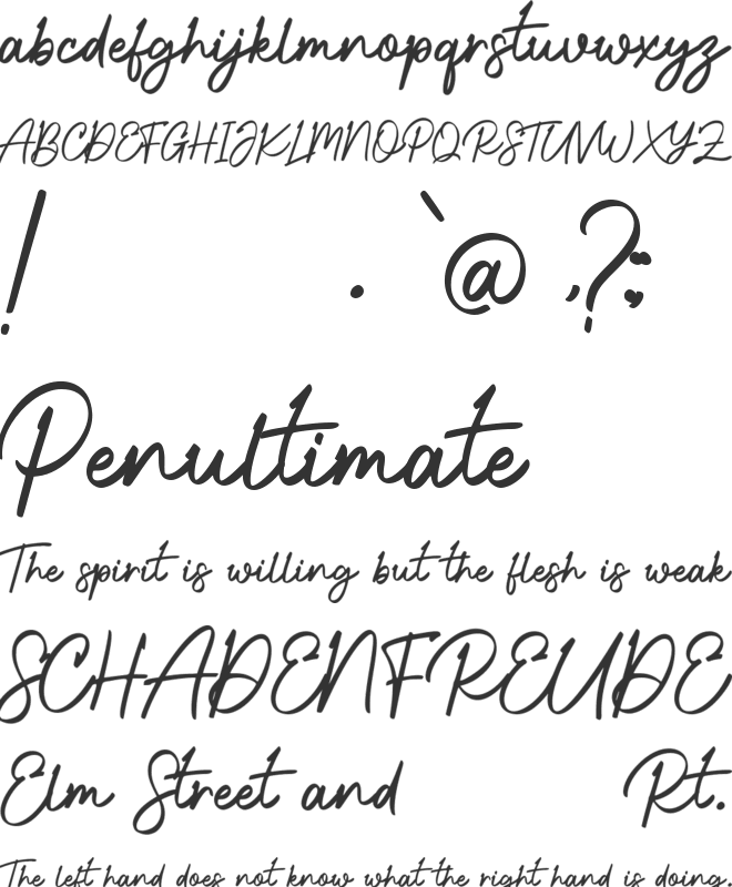 Golden Richlane font preview