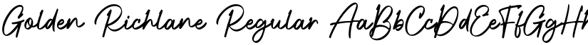 Golden Richlane Regular font