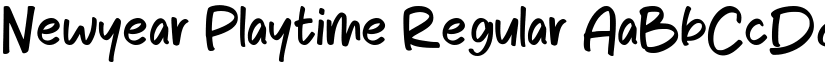 Newyear Playtime Regular font