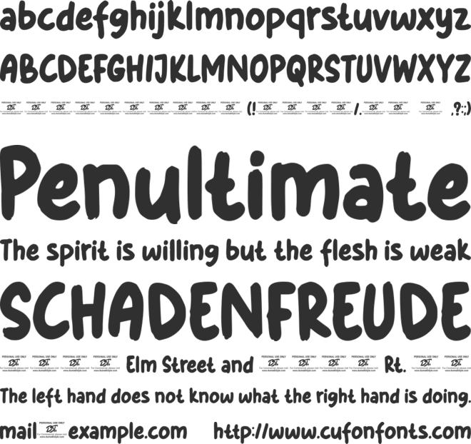 Baby Kimo font preview