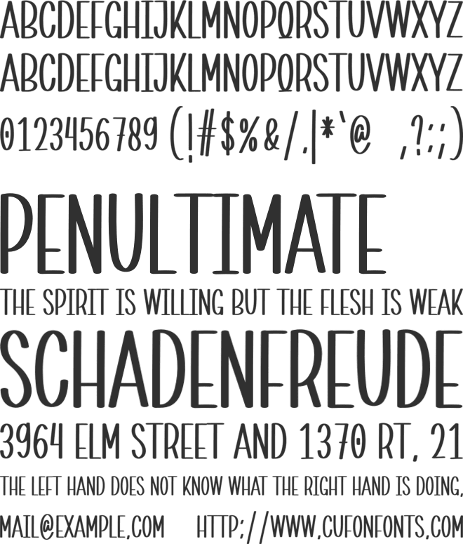 Summer With Family font preview