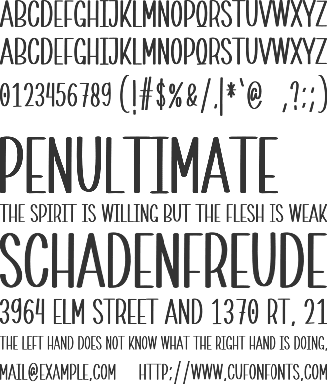 Summer With Family font preview