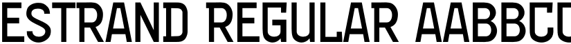 Estrand Regular font