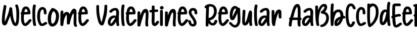 Welcome Valentines Regular font