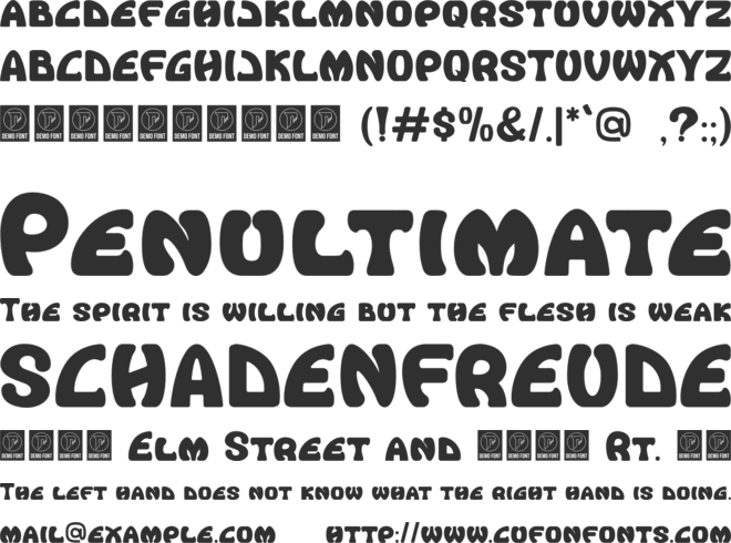 Craftstone font preview