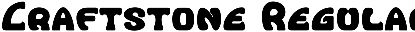 Craftstone Regular font