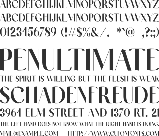 Laxical font preview