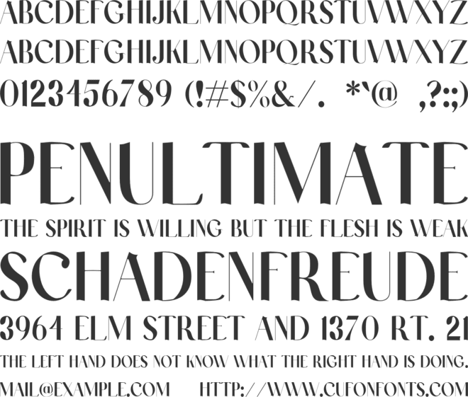 Laxical font preview