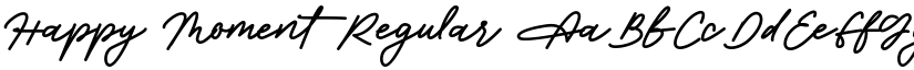 Happy Moment Regular font