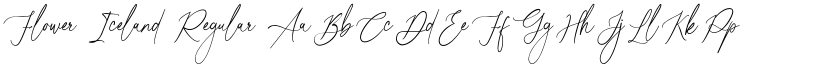 Flower Iceland Regular font