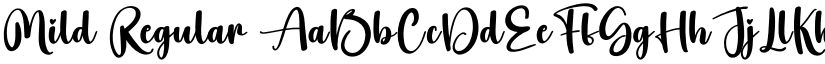Mild Regular font