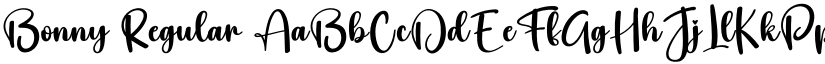 Bonny Regular font