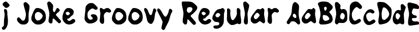 j Joke Groovy Regular font