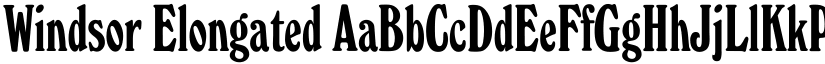Windsor Elongated font