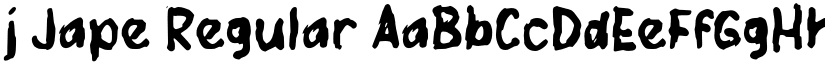 j Jape Regular font