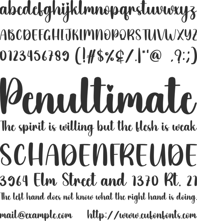 Hey Husband font preview