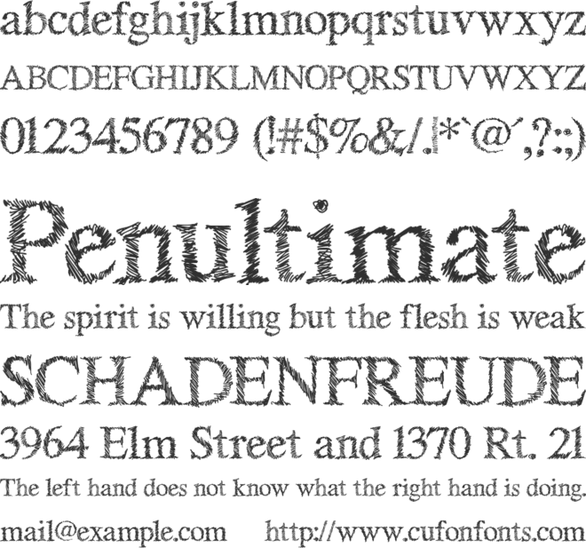 Straw Serif font preview