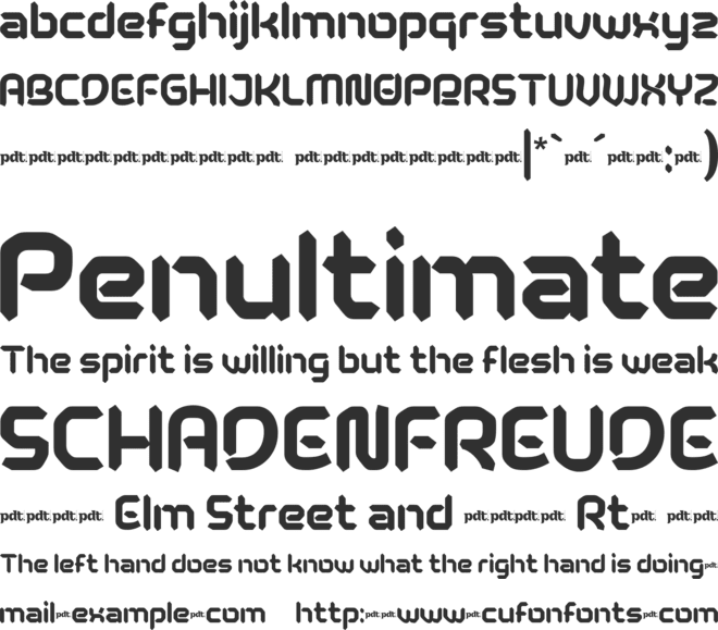 ABROG trial font preview