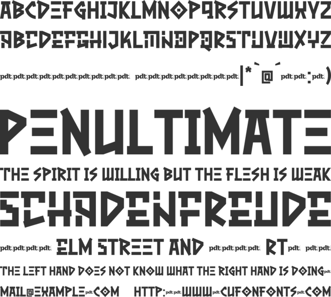 ASROG GENOS trial font preview