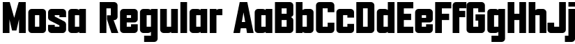 Mosa Regular font