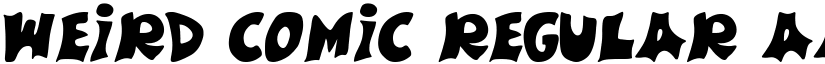 Weird Comic Regular font