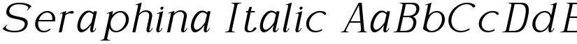 Seraphina Italic font